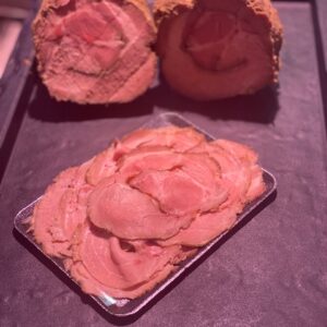 Varkensrollade gebraden